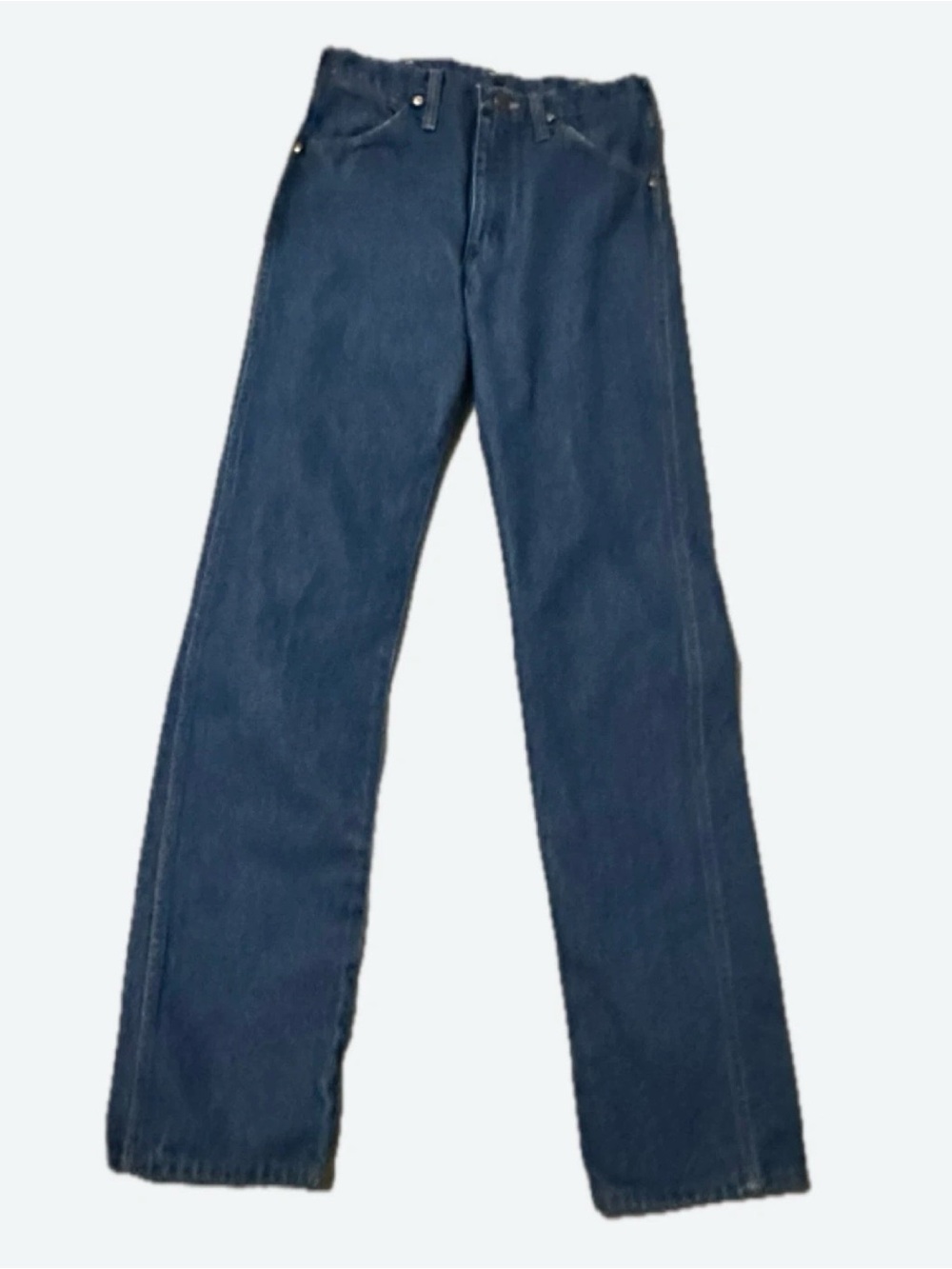 Wrangler Straight-Leg Jeans in Deep Blue Denim tall